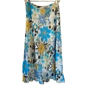 Rene Margo Floral Midi Skirt | Size Small (4–6)